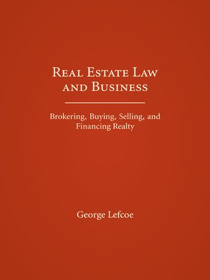 cover image of Real Estate Law and Business